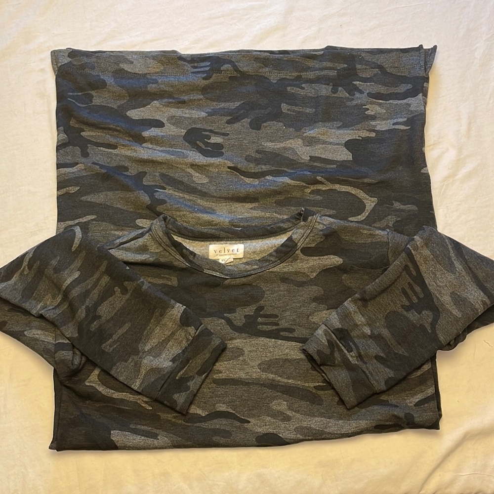 Velvet by Graham and Spencer camo dress